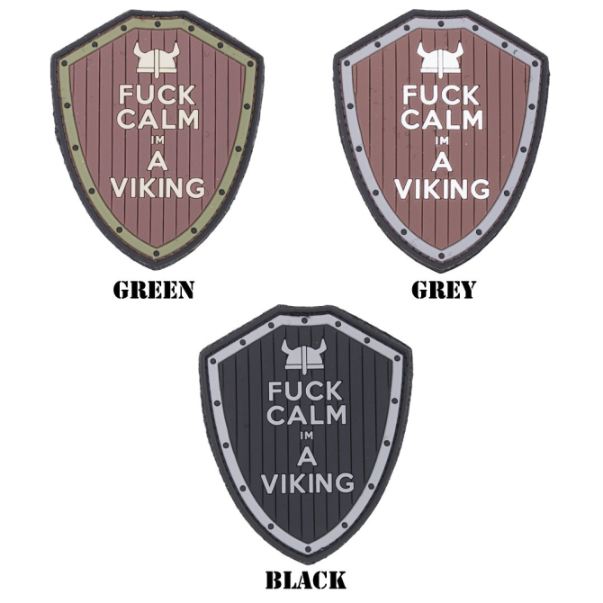 101 Inc. 3D PVC Patch - F**** Calm Viking