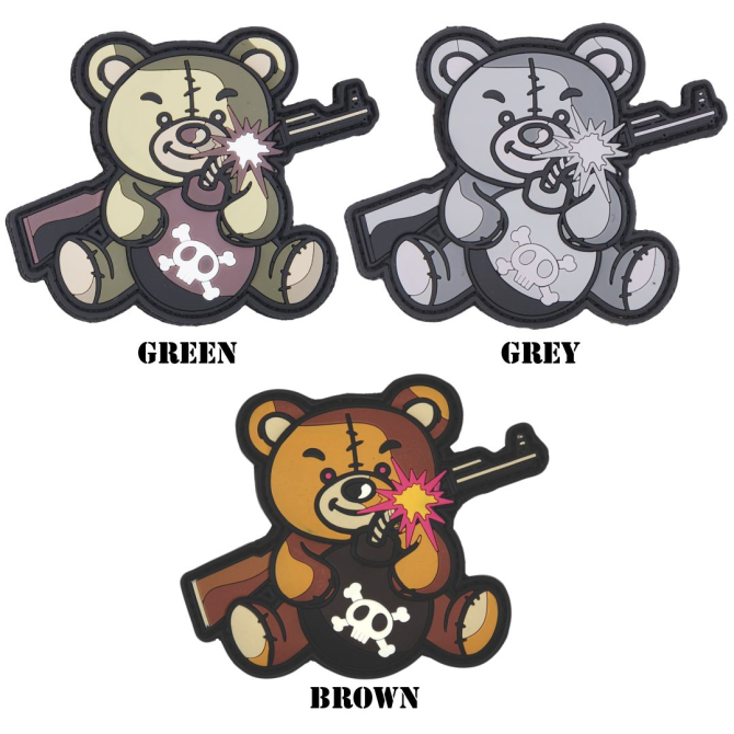 101 Inc. 3D PVC Patch - Terror Teddy