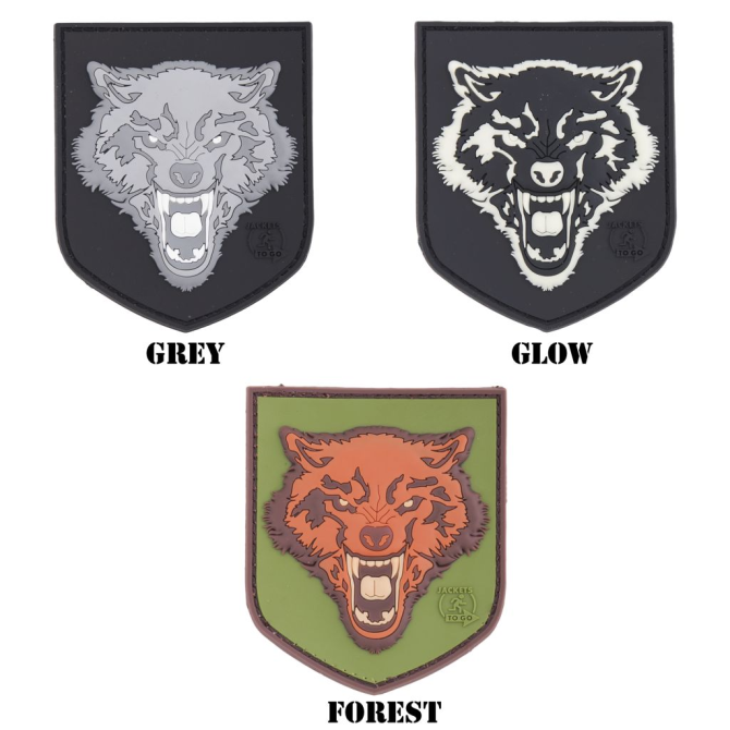 JTG 3D Rubber Patch - Wolf Shield