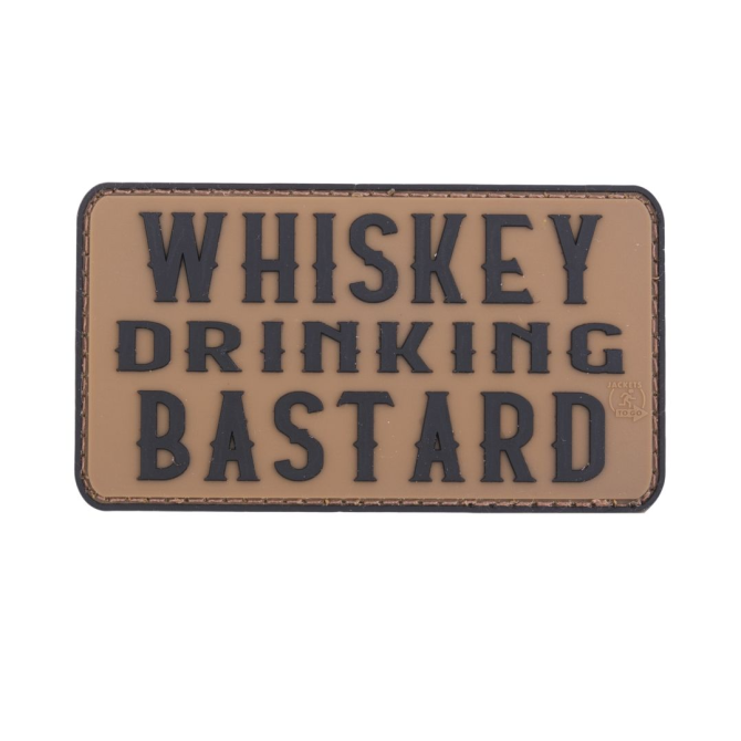 JTG 3D Rubber Patch - Whiskey Drinking Bastard