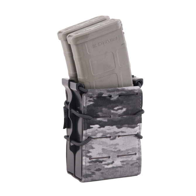 Templars Gear Double Fast Magazine Rifle Pouch - A-TACS GHOST