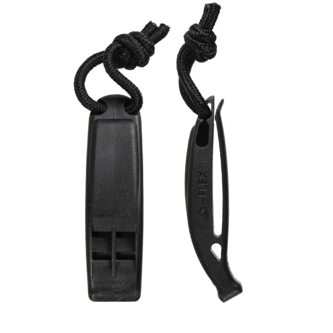 Mil-Tec Signal Whistle Tactical Molle - Black (16328602)