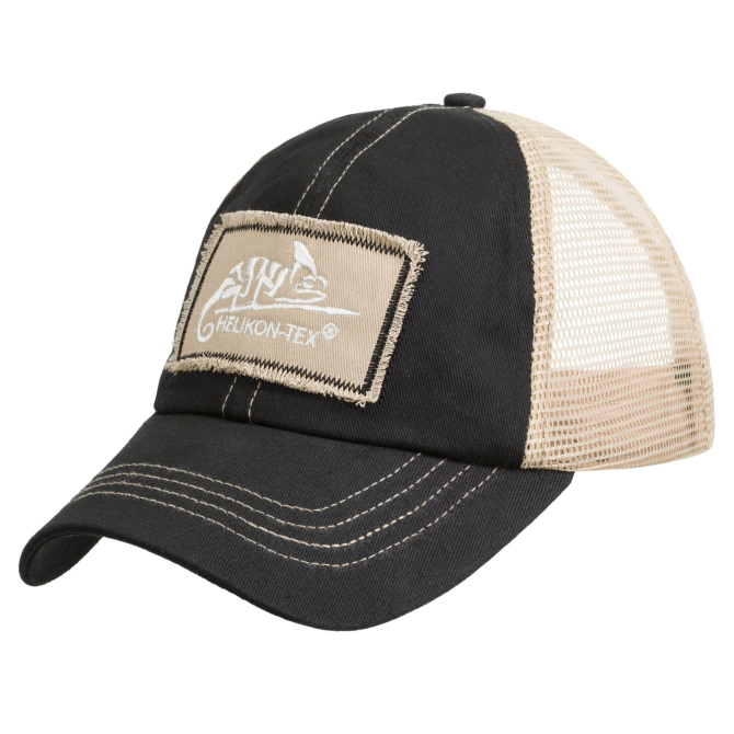 Helikon Baseball Trucker Cap - Black / Beige