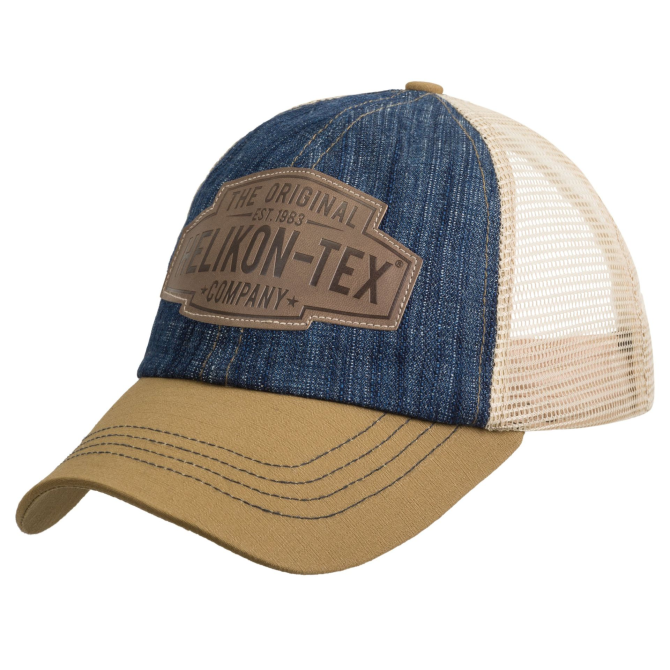 Helikon Baseball Trucker Cap - Dark Blue / Beige