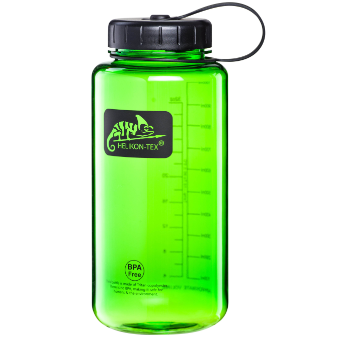 Helikon Tritan Wide Mouth Bottle (1 Litr) - Green/Black