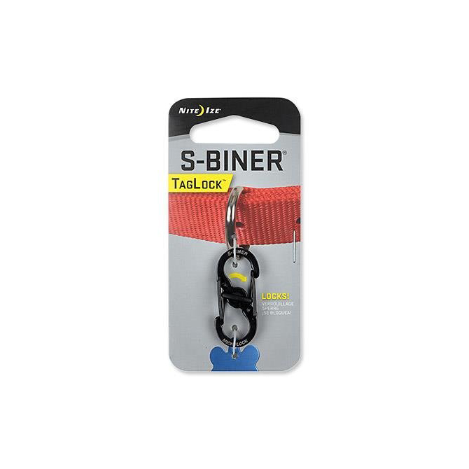 Nite Ize S-Biner TagLock - Black - PLSBM-01-R3