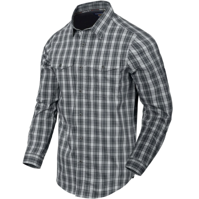 Helikon Covert Concealed Carry Shirt LS - Foggy Grey Plaid