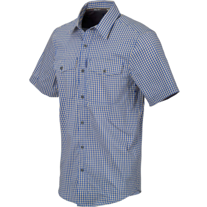 Helikon Covert Concealed Carry Shirt SS - Royal Blue Checkered