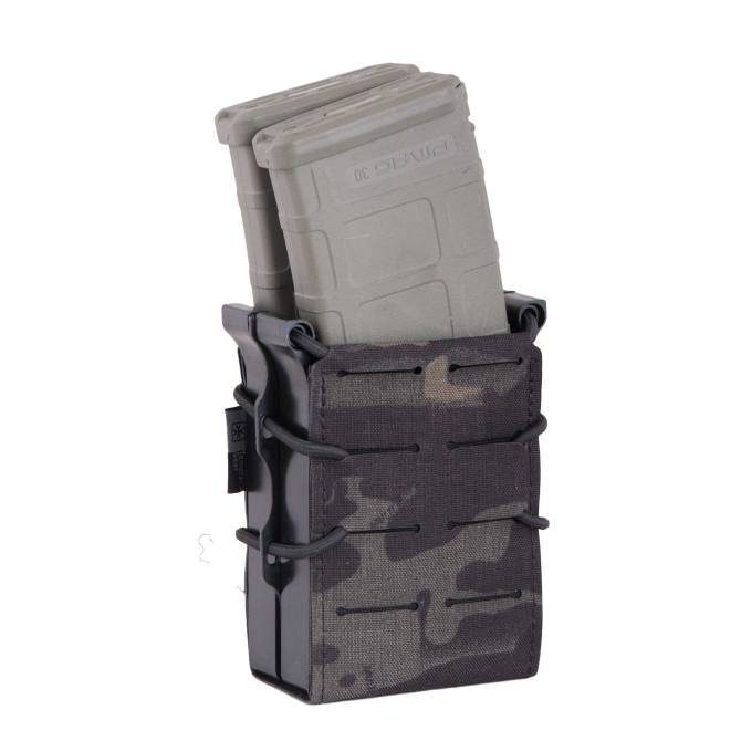 Templars Gear Double Fast Magazine Rifle Pouch - Multicam Black