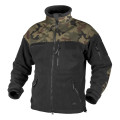 Helikon Infantry Duty Fleece Jacket  -  Black / PL Woodland