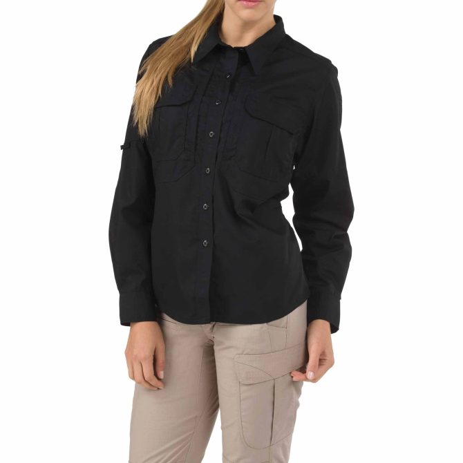 5.11 Tactical Womens Taclite Pro Shirt - Long Sleeve - Black (62070-019)