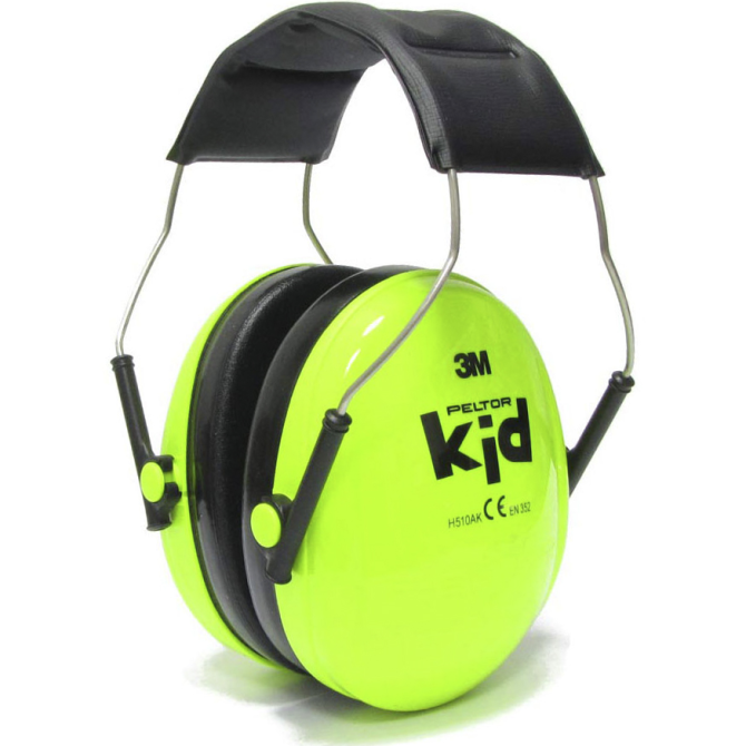 3M Peltor Kid Passive Earmuffs - Neon Green