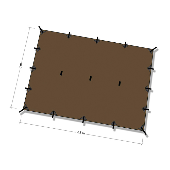 DD Hammocks Tarp XL 4,5x3 - Coyote Brown