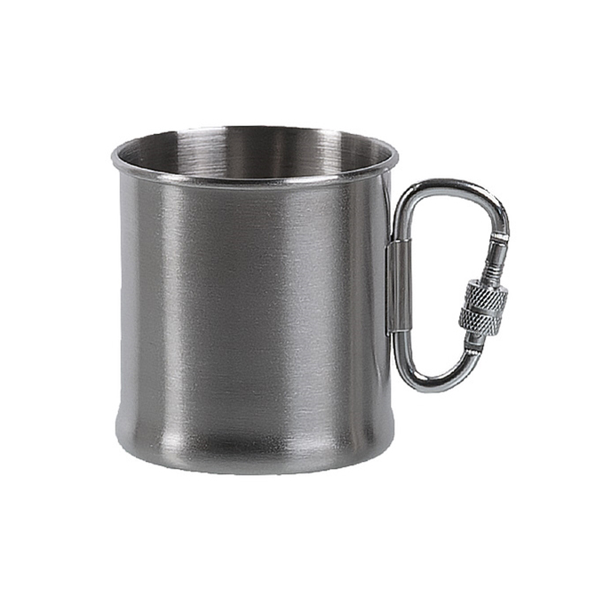 Mil-Tec Carabiner Mug 250 ml - Steel (14607800)