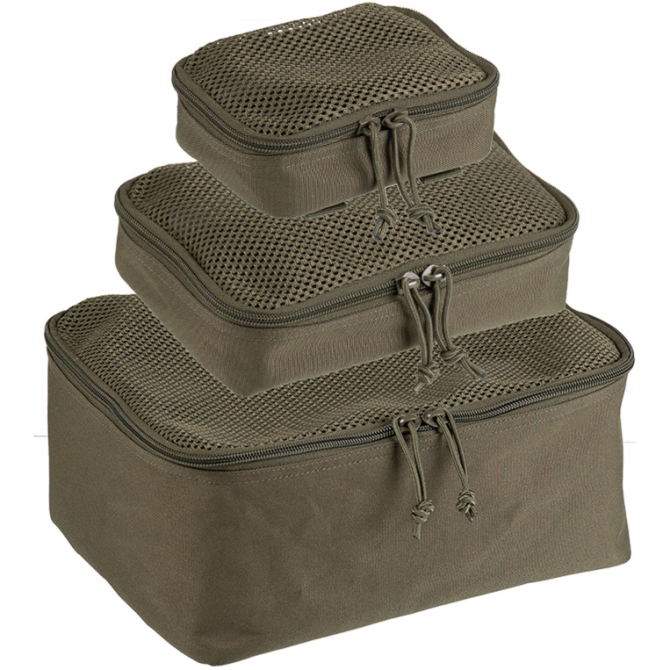 Mil-Tec 3-PC Mesh Pouch Set - Olive Drab (16003801)