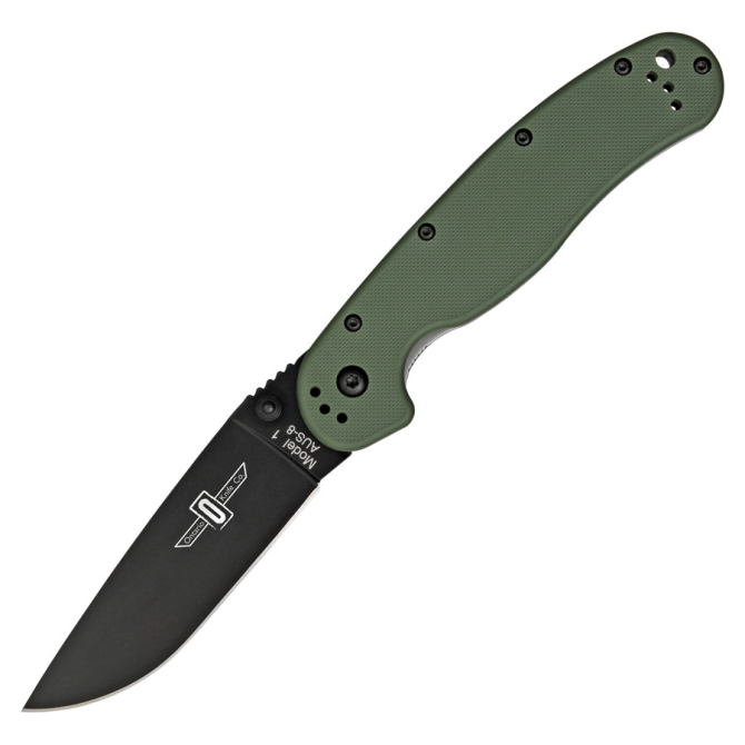 Ontario RAT-1 Folder Olive Black Plain - 8846OD