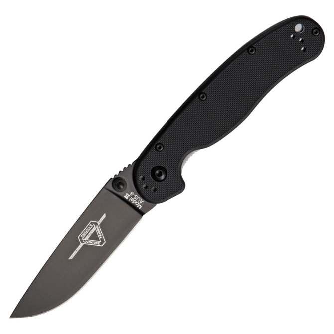 Ontario RAT-2 Folder Black Plain - Black - 8861