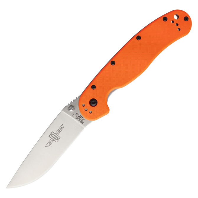 Ontario RAT-1 Folder Silver Plain Orange - 8848OR