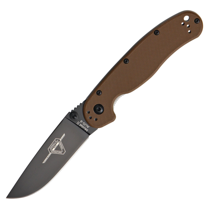 Ontario RAT-2 Folder Black Plain Coyote - 8861CB