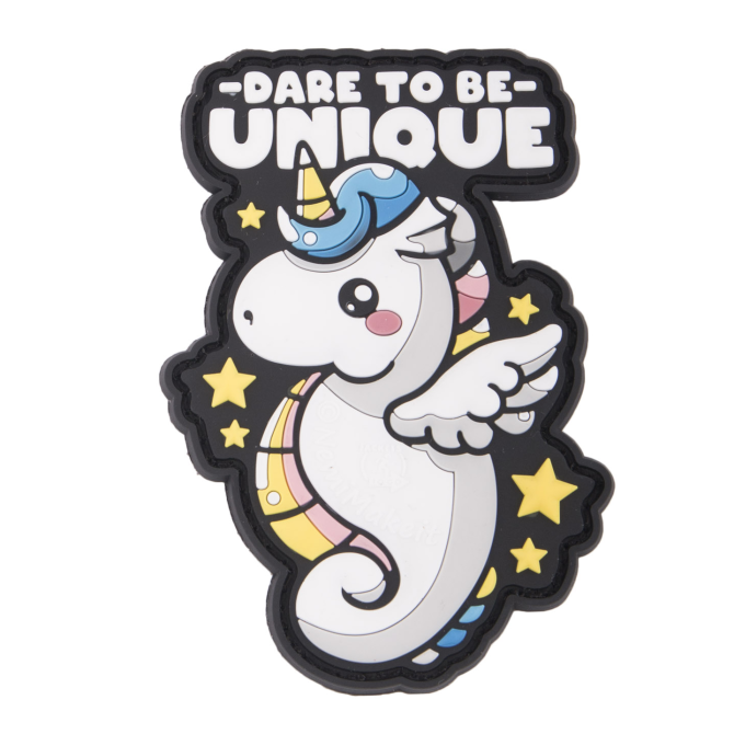 JTG 3D Rubber Patch - Dare To Be Unique Unicorn