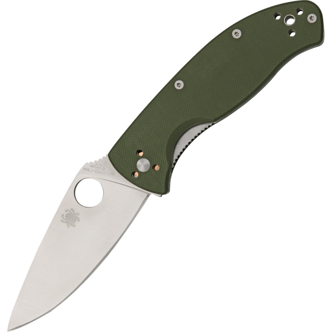 Spyderco Tenacious Green G10 Plain Edge (C122GPGR)