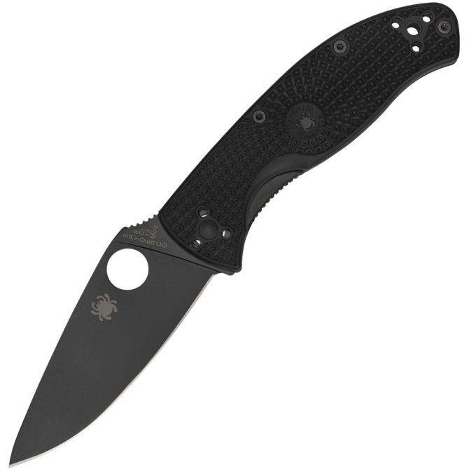 Spyderco Tenacious FRN Plain Edge Black (C122PBBK)