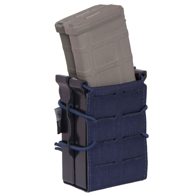 Templars Gear Double Fast Magazine Rifle Pouch - Navy Blue (TG-DFMR-NB)