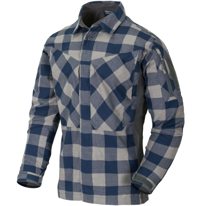 Helikon MBDU Flannel Shirt - Slate Blue Checkered