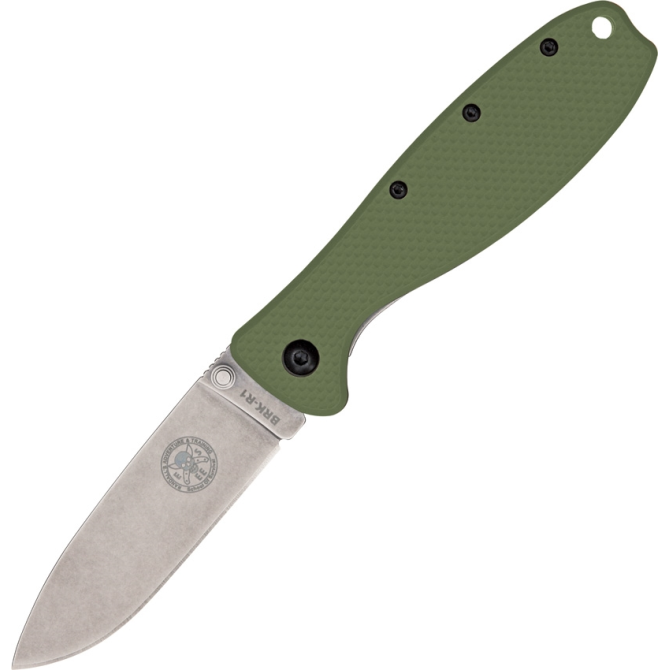 ESEE Zancudo D2 Folding Knife - Olive Drab (BRKR2OD)