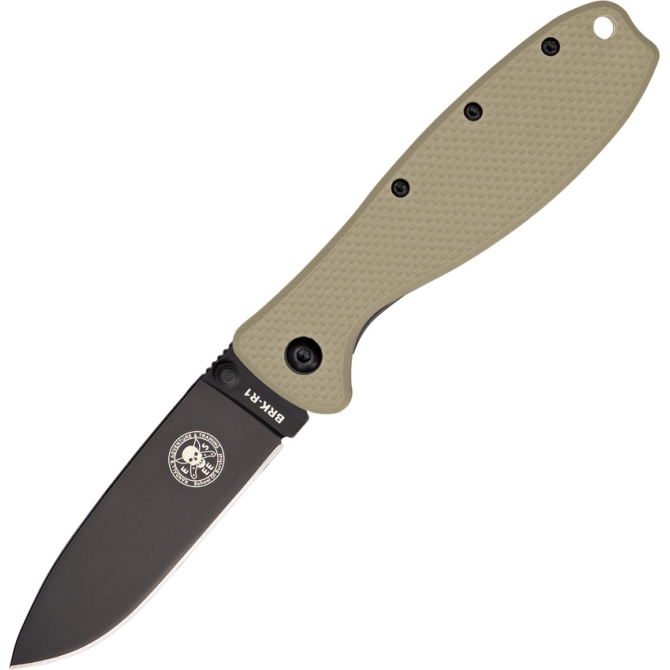 ESEE Zancudo D2 Folding Knife - Desert / Black  (BRKR2DTB)