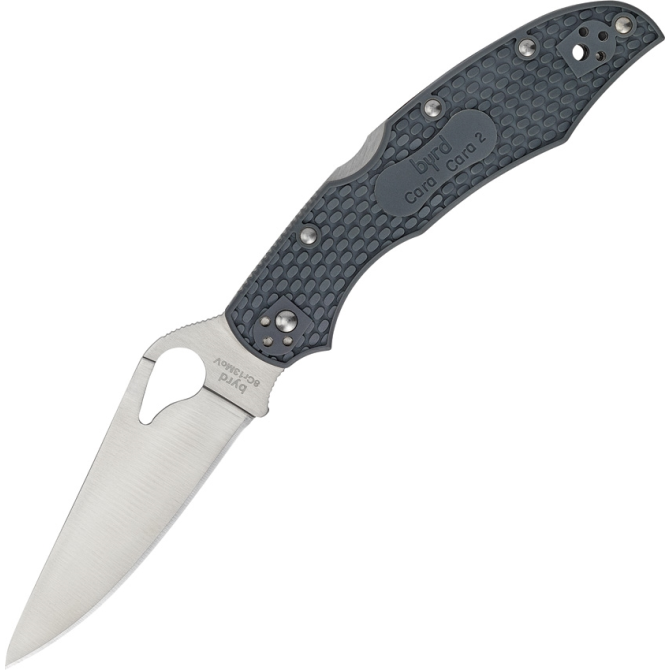 Spyderco Byrd Cara Cara 2 FRN Folding Knife - Gray (BY03PGY2)