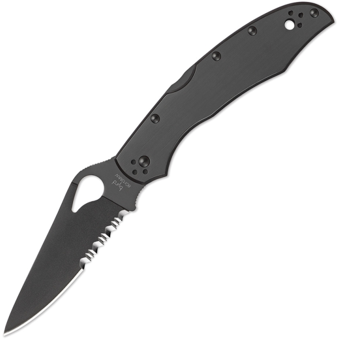 Spyderco Byrd Cara Cara 2 Steel PS Folding Knife - Black (BY03BKPS2)