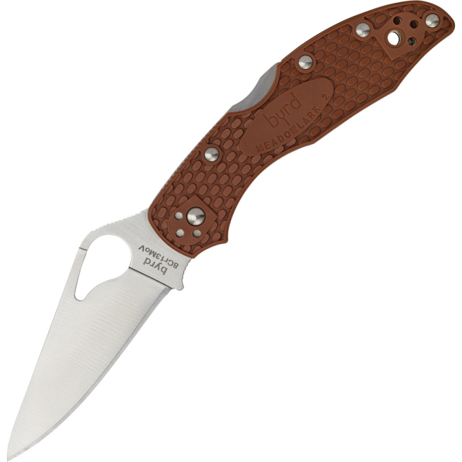 Spyderco Byrd Meadowlark 2 FRN Folding Knife - Coyote (BY04PBN2)