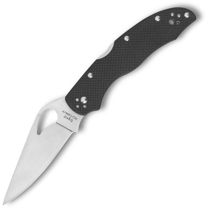 Spyderco Byrd Harrier 2 G10 Folding Knife - Black (BY01GP2)