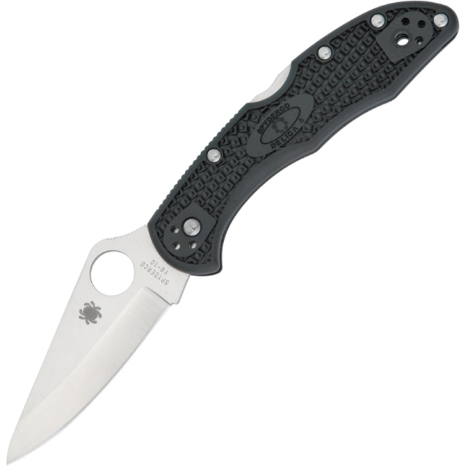 Spyderco Delica 4 FRN Folding Knife - Black (C11PBK)