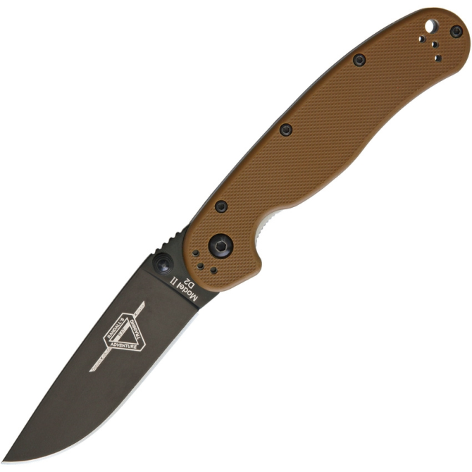 Ontario RAT-2 D2 Folder Black Plain Coyote - 8830CB