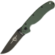 Ontario RAT-2 D2 Folder Black Plain Olive Drab - 8830OD