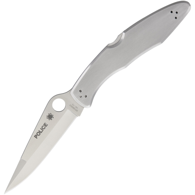 Spyderco Police Folding Knife - Stainless (C07P)