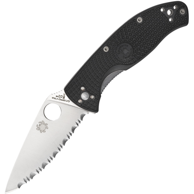 Spyderco Tenacious FRN Serrated Edge (C122SBK)