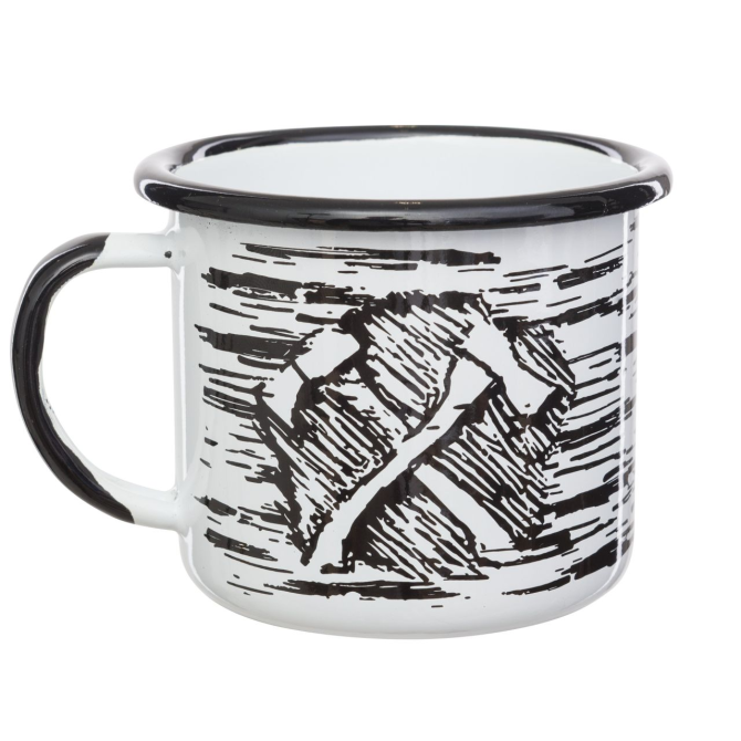 Helikon Axe Enamel Mug 350 ml - White