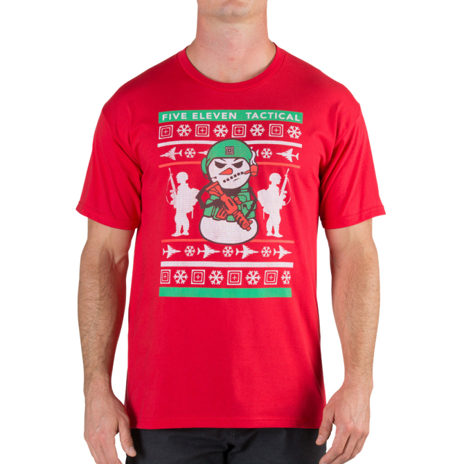 5.11 Ugly Christmas T-shirt - Range Red (41276AL)