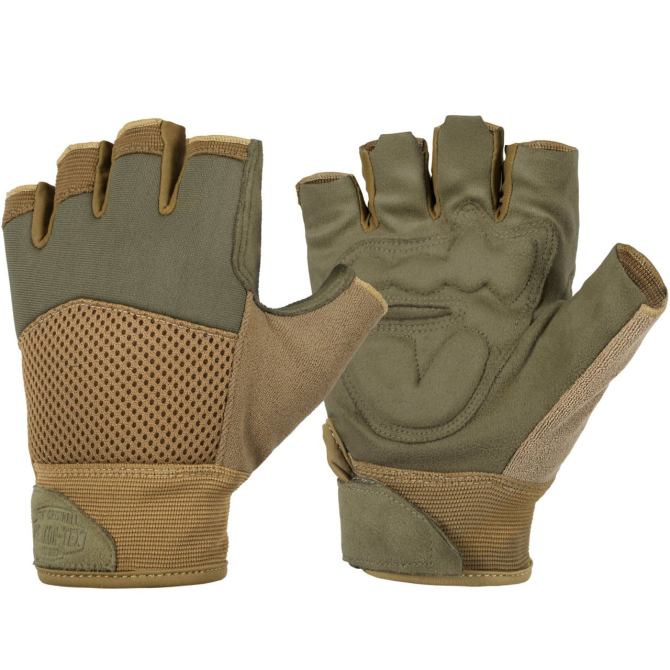 Helikon HFG Half Finger MK2 Gloves - Olive Green / Coyote