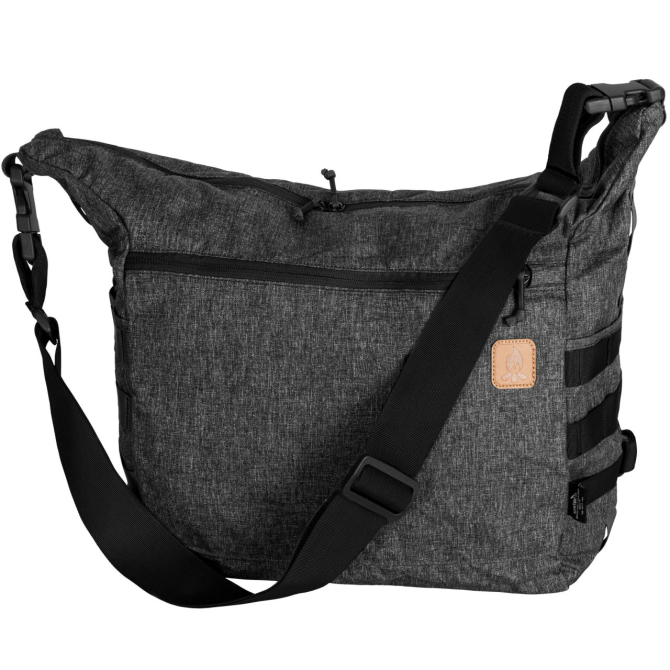 Helikon Bushcraft Satchel Shoulder Bag - Nylon/Polyester - Melange Black - Grey