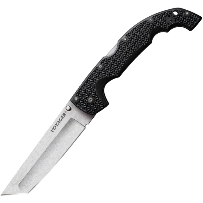 Cold Steel Voyager XL Tanto Plain Edge Folding Knife (29AXT)