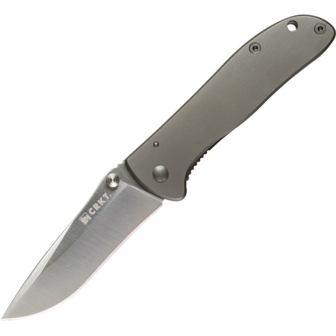 CRKT Drifter Stainless Folding Knife - Plain Edge (6450S)