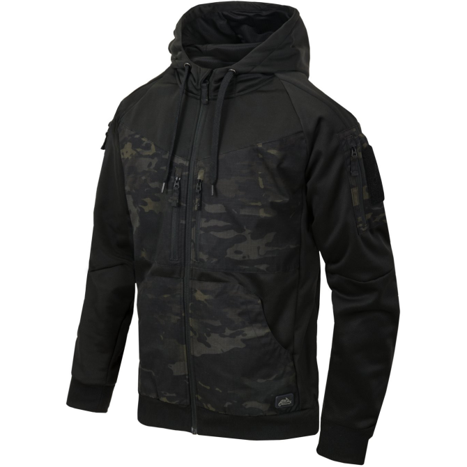 Helikon Rogue Hoodie (FullZip) - Black / Multicam Black