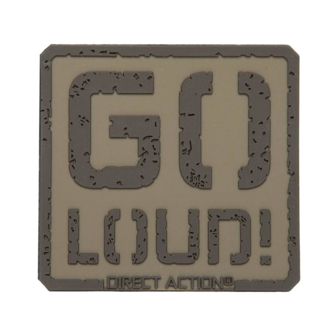 Direct Action Go Loud PVC Patch - Coyote