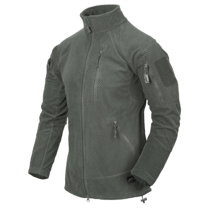 Helikon Alpha Tactical Grid Fleece Jacket - Foliage