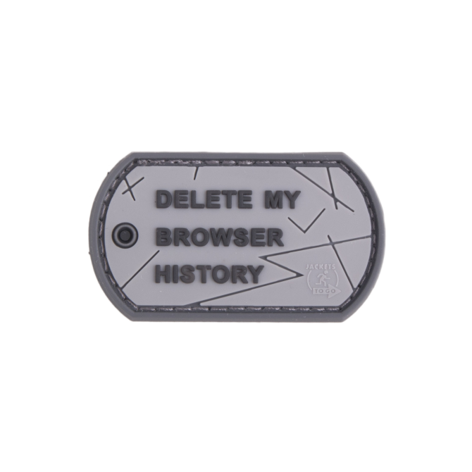 JTG 3D Rubber Patch - Browser History Dog Tag