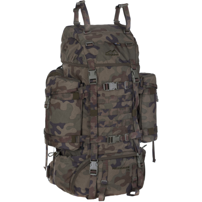 Wisport Reindeer 75l Full Camo Backpack -  PL Woodland / wz.93